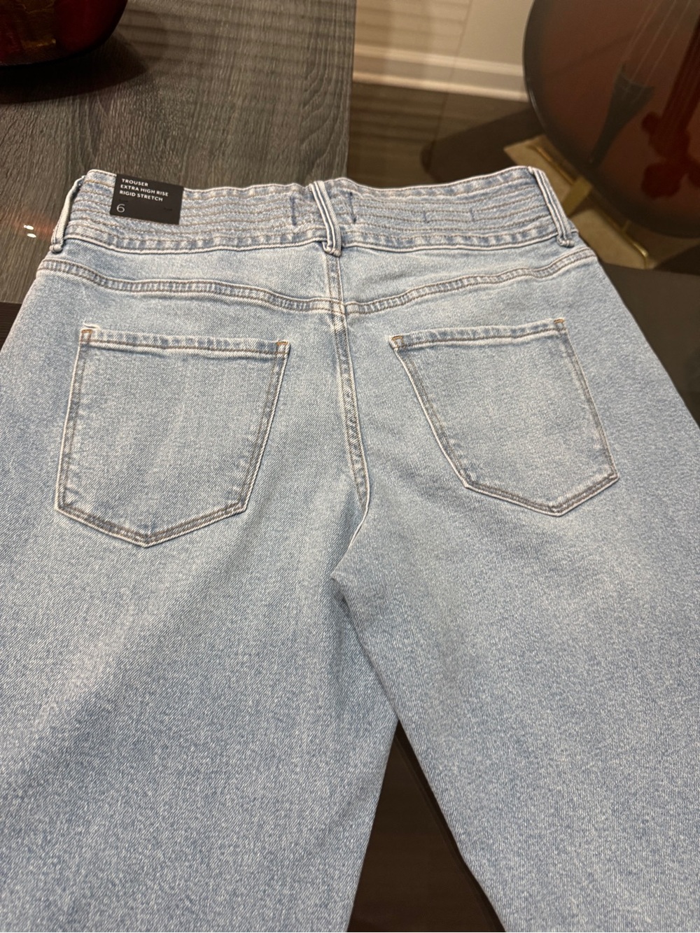 White House Black Market Light Blue Flare Jeans - Picture 15 of 16